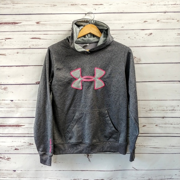 Under Armour Tops - Gray and Pink Under Armour Hoodie Size S